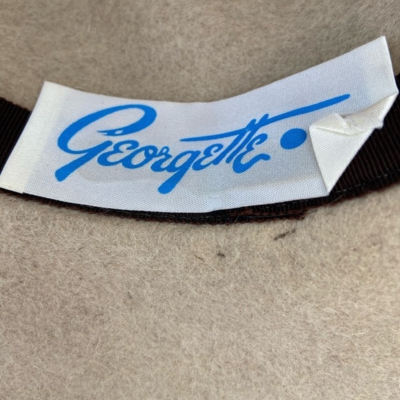 Vintage 1950’s Faux Fur Felt Georgette Leopard Print Hat One Size - Picture 4 of 11